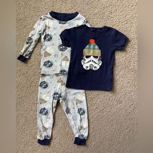 Starwars 3 piece Christmas pajamas set